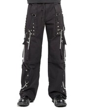 MEN'S ELECTRO BONDAGE RAVE GOTHIC CYBER CHAIN GOTH JEANS PUNK ROCK PANTS/USA