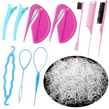 1000 Pack Hair Elastic Band Cutter Hair Tie Rubber Band Remover Tool