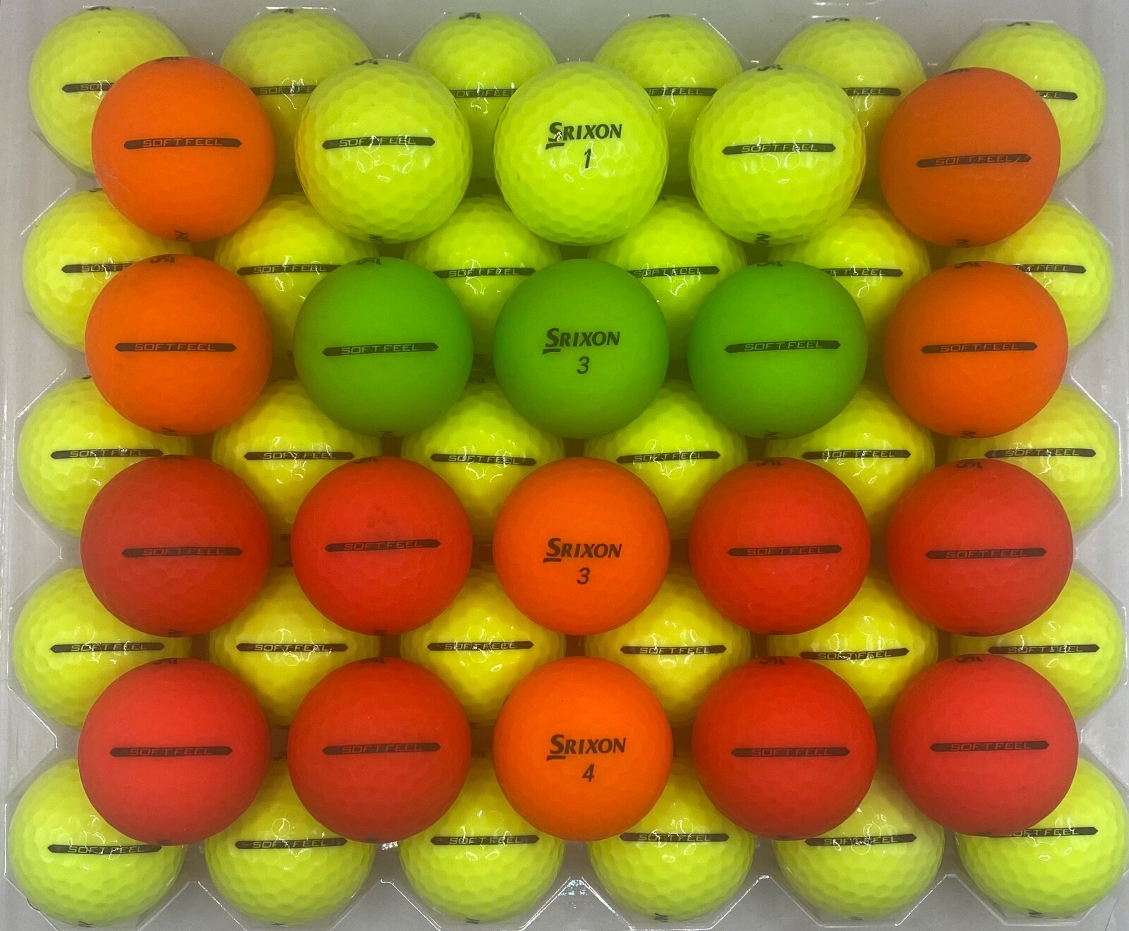 Srixon Soft Feel Assorted MultiColor Golf BallsLot of 504A/5A High