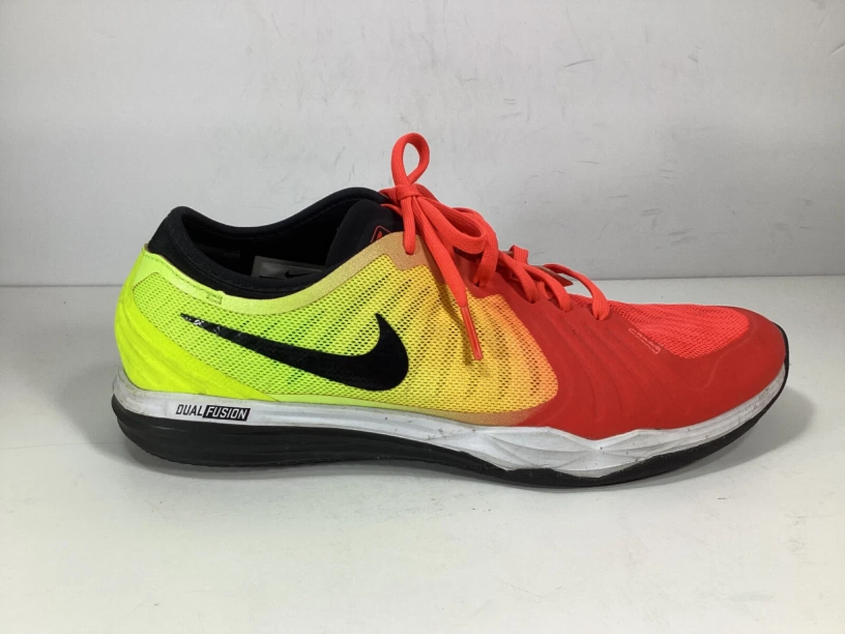 Nike DF TR4 Dual Fusion 819022 601 Red Yellow Running Shoes Women s Size 8.5