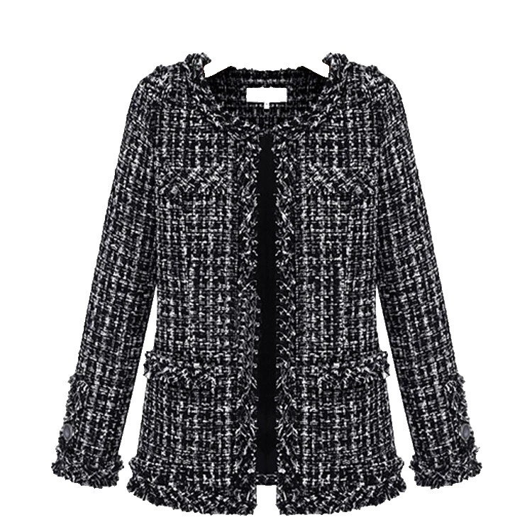 Cuadros blancos Casual abrigos, chaquetas y chalecos para Mujeres