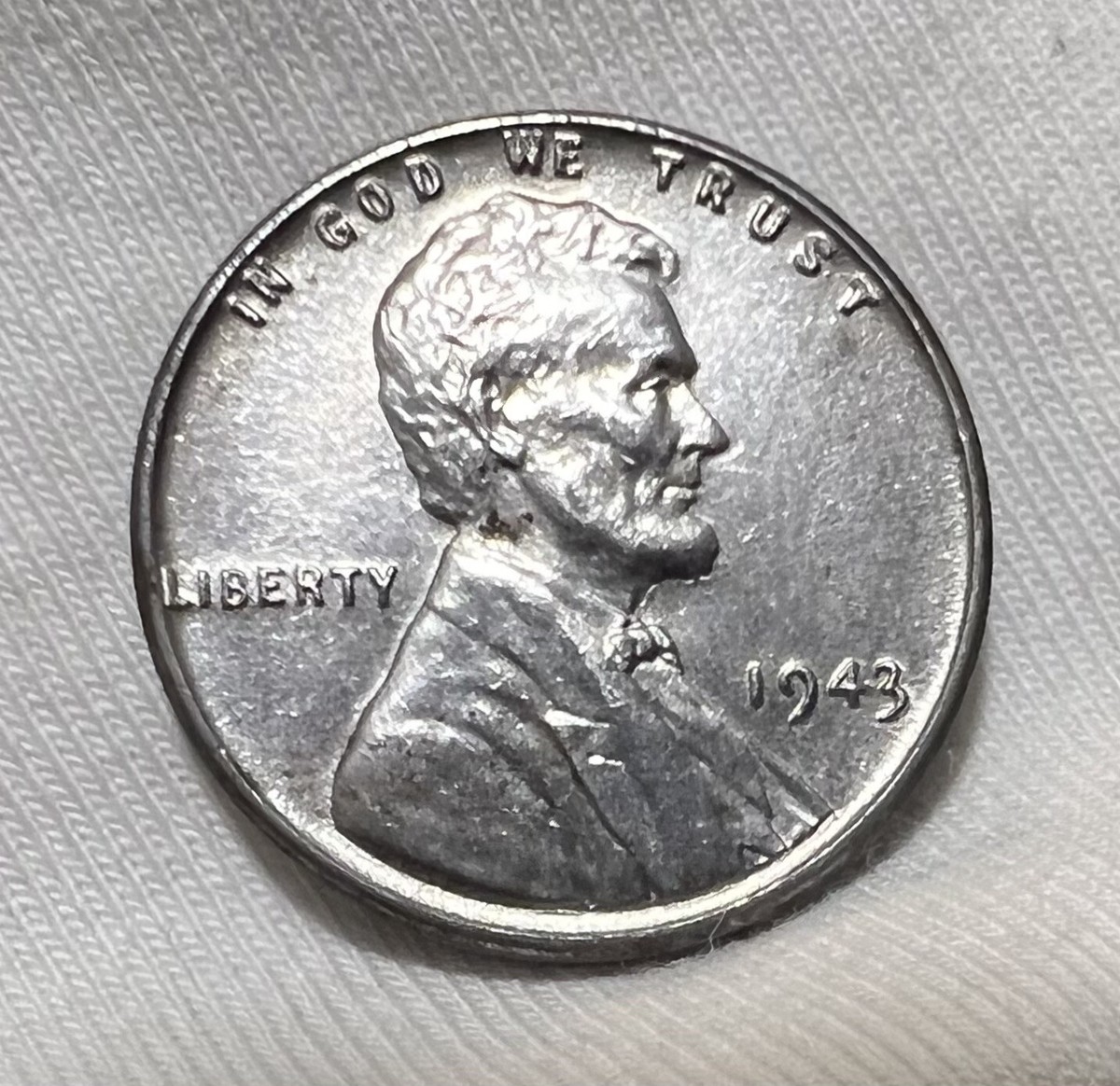 Rare 1943 Steel Wheat Penny One Cent No Mint Mark US Collectible