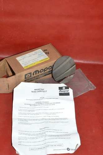 NOS Mopar 1989 Dodge Omni Replacement Mirror Remote Pass Side RH Genuine OEM Kit