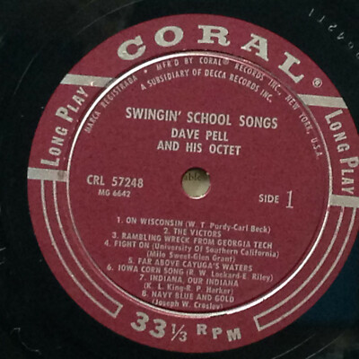 Dave Pell and His Octet-Swingin' School Songs-Coral 57248-MONO