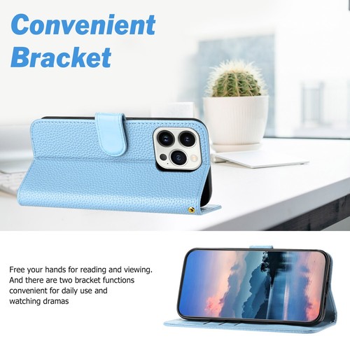 Lychee Pattern Flip Wallet Card Case For Google Pixel 6/7/8/9 Pro XL 9a 8a 7a 6a - Picture 17 of 43