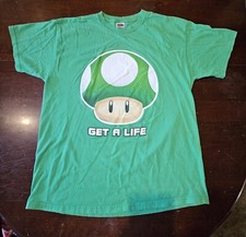2008 Nintendo Toad Mushroom Mario World Fruit of the Loom T-Shirt XL 