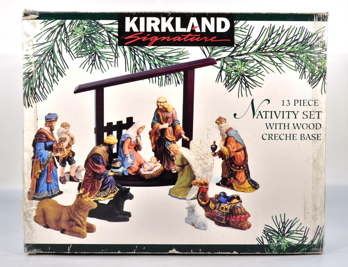 Kirkland signature nativity set /WITHOUT the Wood Creche Base | eBay