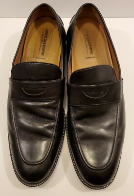 Johnston & Murphy Signature Series Mens Black Leather Loafers Size 13M Men main image 3