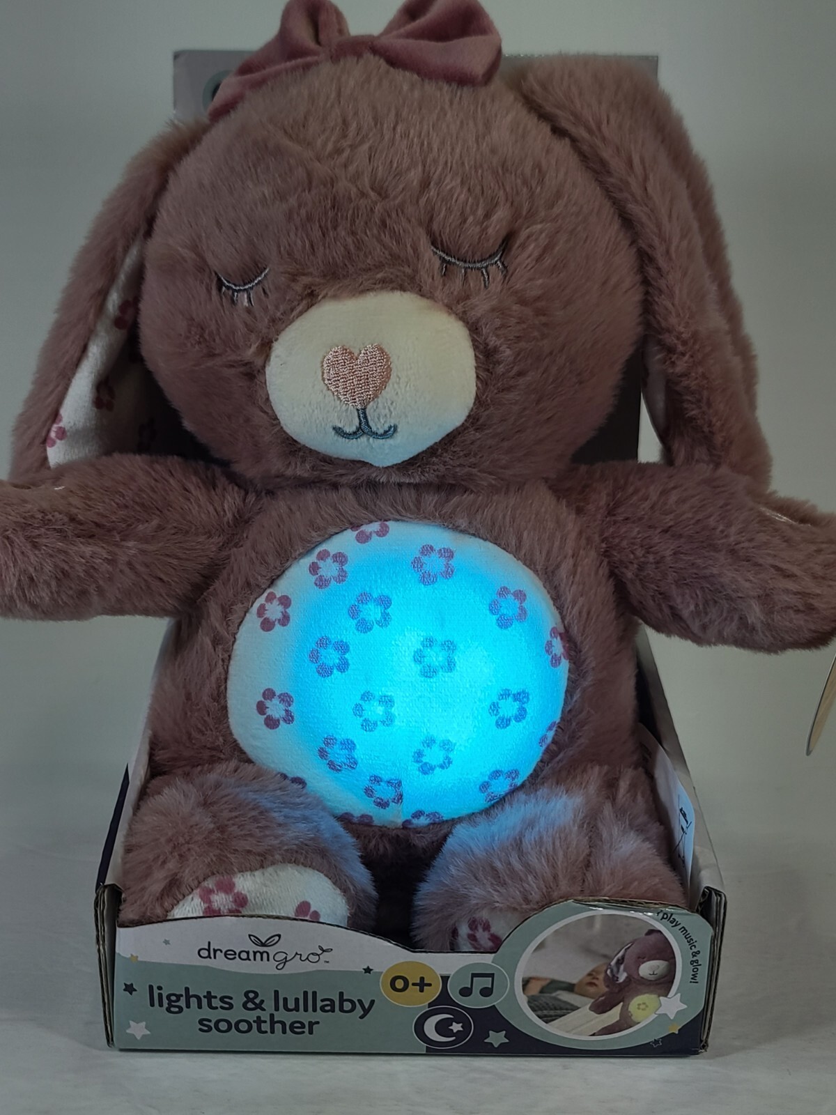 DreamGro Rabbit Baby Color Changing Light & Lullaby Soother Music Tummy ...