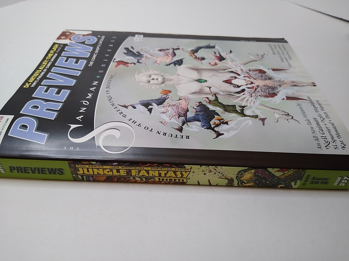 Previews Catalog Magazine #357 Sandman - Universe Cover With Previews Catalog Magazine #357 Sandman - Universe Cover With
