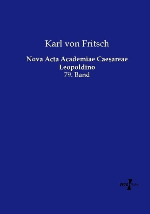 Thumbnail - Karl Von Fritsch | Nova Acta Academiae Caesareae Leopoldino |