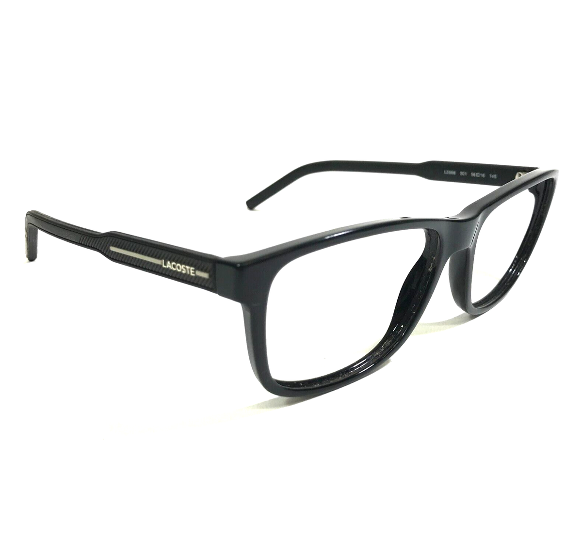 Lacoste Eyeglasses Frames L2866 001 Matte Black Square Full  display picture 2