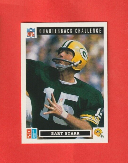 1991 Upper Deck Domino's The Quarterbacks # 42 Bart Starr GREEN BAY PACKERS