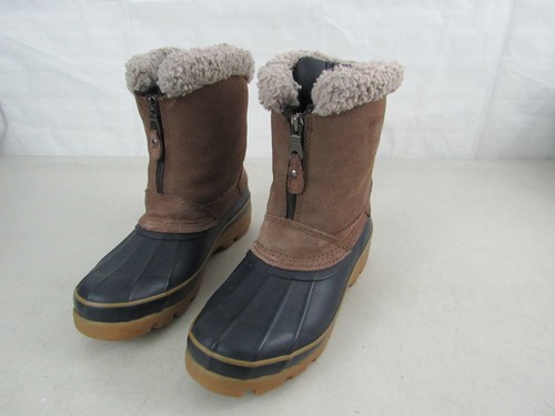 London Fog Zip Front Serpa Leather Snow 