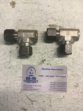 Parker CPI 8-6-8 MBZ-SS Female Run Tee 1/2" Tube X 3/8" FNPT Fitting