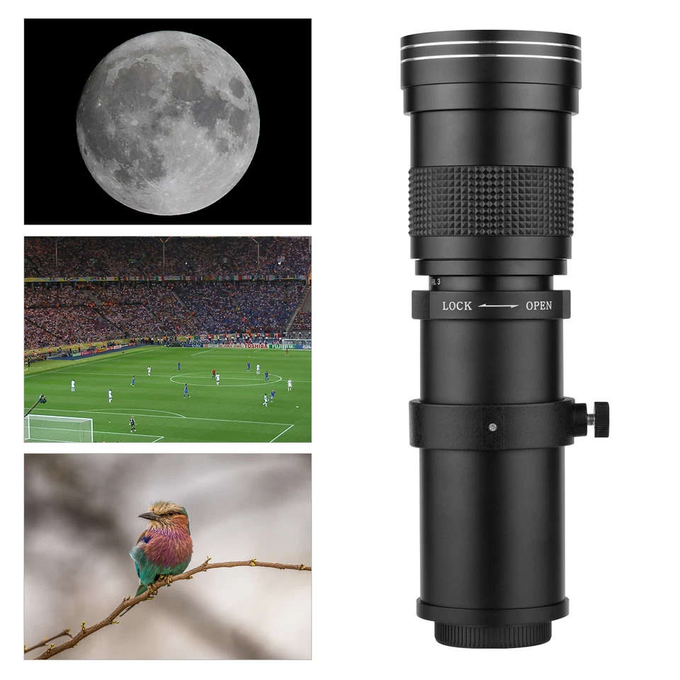 420-800mm F/8.3-16 Telephoto Zoom Lens for Canon- EF Mount DSLR Cameras J1F0 - Image 4 of 4
