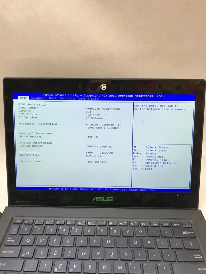 Asus ZenBook UX301LA-DE027H 13" Intel i5-4200U 8GB RAM NO SSD/OS For Parts! - DW - Image 2 of 4