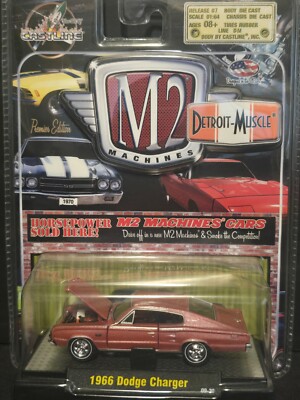 1966 Dodge Charger (1:64) Castline  M2 Machines 2009 Auto-Thentics Rel. 7 RARE