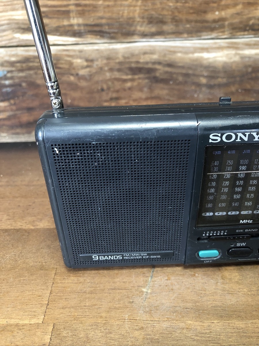 TESTED SONY ICF-SW15 MW SW FM PORTABLE HANDHELD RECEIVER | eBay