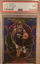 2022 Panini Select Paul George Blue Scope Prizm /249 #16 PSA 9 MINT 031/249