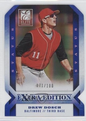 2013 Panini Elite Extra Edition Status Blue Die-Cut 71/100 Drew Dosch #98 0f8