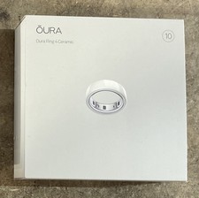 Oura Ring 4 Ceramic - Cloud - Size 10 JZ90-57460-10 