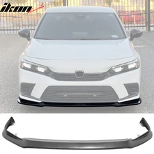 Fits 22-24 Honda Civic 11th Gen IK2 Style Unpainted Front Bumper Lip Spoiler PU