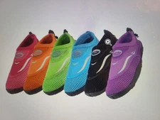 NEW WOMENS EASY USA SLIP ON COLORFUL WATER SHOES  SIZES 6 TO 11