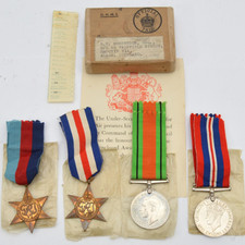 WWII RAF Medal Group – inc. 1939-45 France & Germany Star - Boxed R.T. Robertson