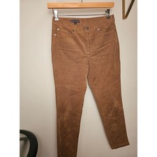 Brooks Brothers High Rise Corduroy Pants in Warm Brown