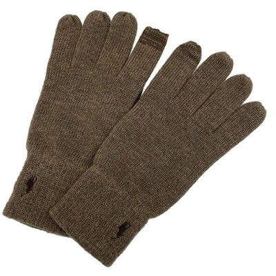 POLO by RalphLauren Dark Brown Wool Polyester Nylon Women's Gloves