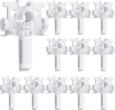 12 Pieces Vertical Blind Repair Kit Replacement Parts White Vertical Blinds Repa