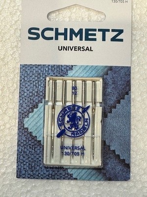 5 Nähmaschinennadeln Schmetz 130/705H  Stärke 80  UNIVERSAL