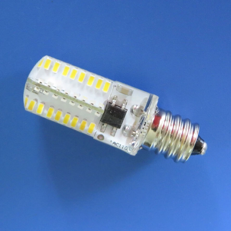 LED Bulb Lamp 3W E12 Light Warm White C7Screw Base 110/120V Candelabra X2 - Image 3 of 4