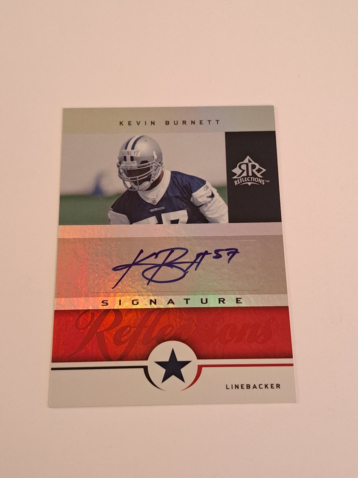 Kevin Burnett Upper Deck Reflections Signature Reflections #SRKB Signature Reflections