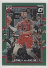 2017-18 Panini Donruss Optic Green Prizm 2/5 Denzel Valentine #24 2ct