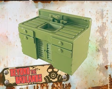 Ruined Sink - Post-Apocalyptic -28mm or 32mm -EC3D Designs - Beyond The Badlands