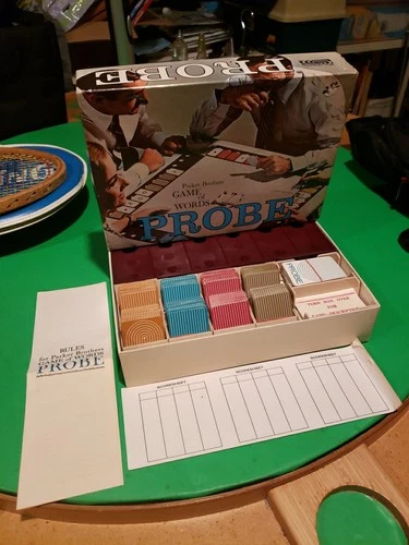 Vintage Probe Board Game 1964 Parker Brothers Game Of Words Complete Classic VGC