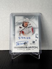 2024 SP Authentic Pierrick Dube Future Watch Auto /999 #146 Washington Capitals