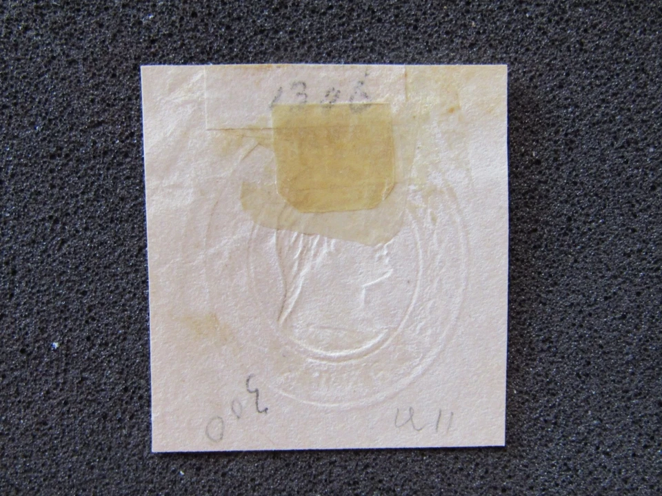 1853 US S# U11, 6cent Red on Buff Envelope Corner BOB Used - Image 2 of 2