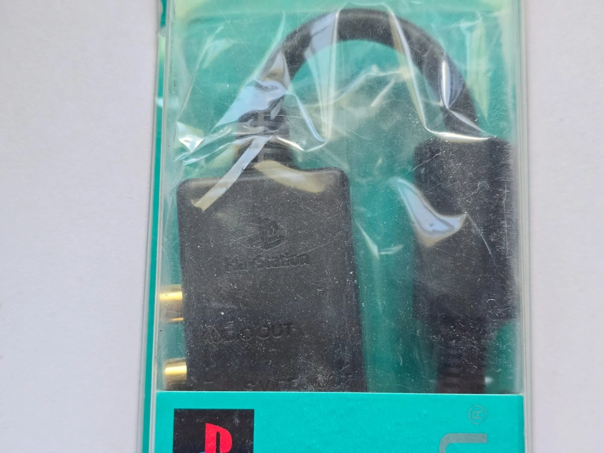 SONY PLAYSTATION 2 PS1 PS2 OFICIAL G-CON GUN AV ADAPTADOR MULTIOUT SCPH-10130 NUEVO
