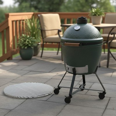 High Heat Charcoal Fire Grate for 17-Inch Kamado Grills with Efficient Airflow