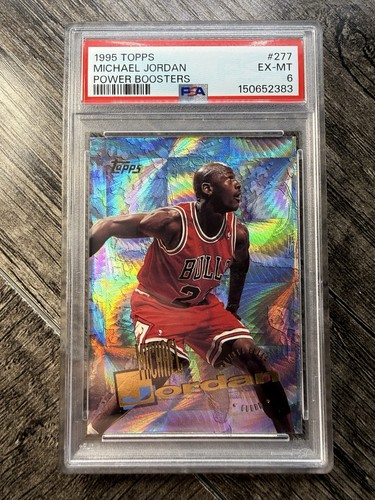 Michael Jordan 1995 Topps Power Boosters #277 PSA 6 Chicago Bulls SP