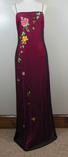 Rimini by Shaw Vintage Whimsigoth Y2K Dress Embroidered Size 12 Gown Romantic
