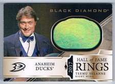 2018-19 UPPER DECK THE CUP HALL OF FAME RINGS 2017 TEEMU SELANNE ANAHEIM DUCKS