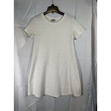 Zara Trafaluc Medium Dress Textured A-Line Stretch Short Sleeve Comfortable