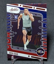 Adisa Isaac Red/Blue Foil Rookie RC 2024 Absolute Football Card #174 Ravens. rookie card picture