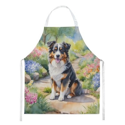 Australian Shepherd Spring Garden Apron Cooking Kitchen Server Baking Crafts