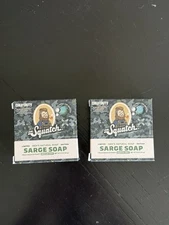 Lot of 2 - Dr. Squatch Limited Edition Bar - Sarge Soap -  Medium Grit 5oz