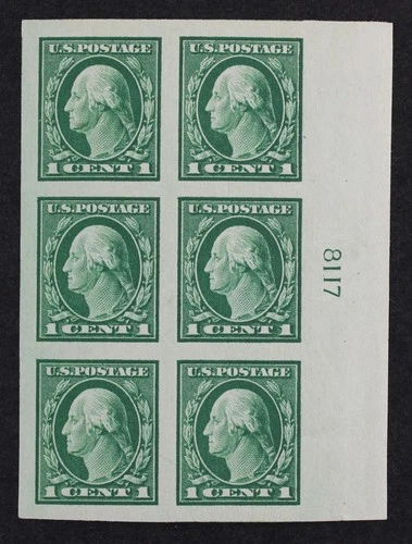 CKStamps: US Stamps Collection Scott#481 Block Mint NH OG 2 Stamps Crease